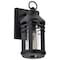 Nuvo Wilton - 1 Light Small Wall Lantern - Matte Black with Clear Seeded Glass 60/8101 - alternate 4